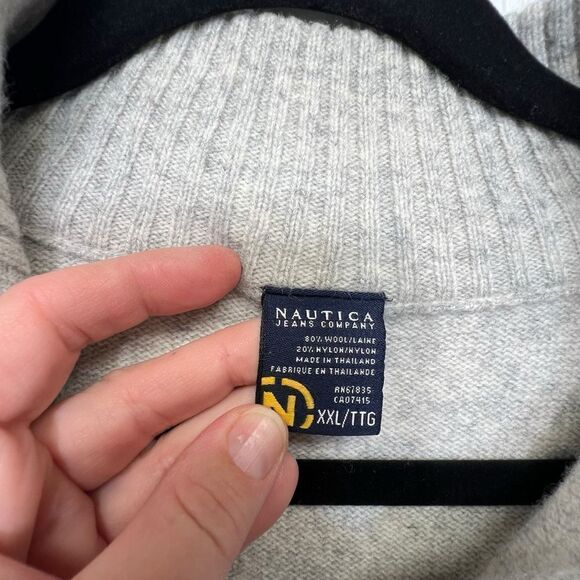 Nautica Men’s Wool-blend Fair Isle Quarter Zip Sweater xxl Christmas sweater - Picture 14 of 16